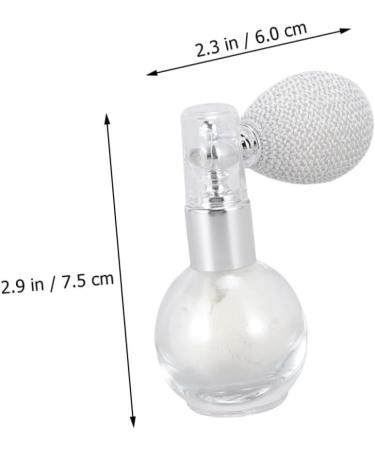 Beavorty 4 Pcs Spray Glitter Makeup Highlighters for Face Makeup Highlighter Spray Hair Powder Decor Round Whitex2pcs 7.5x6cmx2pcs - Buy Online on GoSupps.com