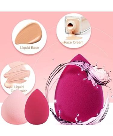 Makeup Sponge Beauty Egg Makeup Cosmetic Puff Makeup Sponge Cushion Foundation Powder Sponge Beauty Tool Women Make Up Accessories Makeup Sponge Holder(Purple C) - Buy Online on GoSupps.com