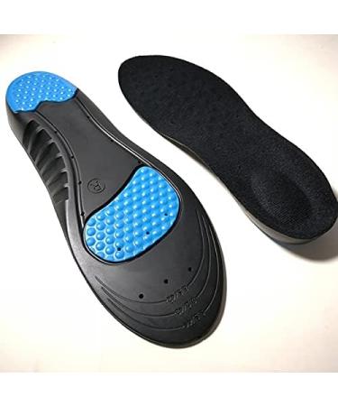 Shock Absorbing Gel Sport Insoles for Plantar Fasciitis | Blue, Size L (EU 42-44) - Buy Online on GoSupps.com