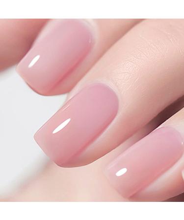 Vishine Nude Gel Polish Kit Sheer Milky Pink Jelly Transparent UV LED Gel Nail Gel Polish Varnish Nail Art DIY Saon 6Pcs 8ML C054 - Buy Online on GoSupps.com