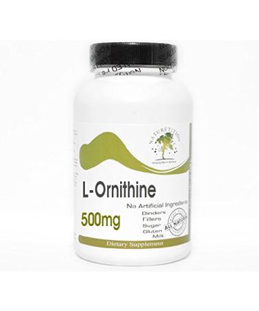 L-Ornithine 500mg 100 Capsules - No Additives Naturetition Supplements