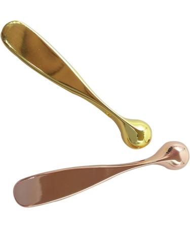FOMIYES Outil De Massage Yeux Et B tonnet De Cr me Visage Lot De 2 Alliage De Zinc Mini Taille Portable Couleur or Rose Soin Anti- d me Yeux 5.8*1cm comme montr  - Buy Online on GoSupps.com