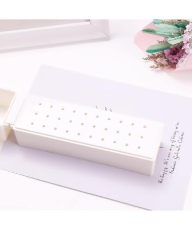 Nail Drill Bits Holder 30 Holes Drill Bits Cleanser Dustproof Drill Bits Organizer Container 30 Holes Manicure Tools for Nail Drill Bit - Buy Online on GoSupps.com