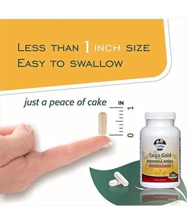 Wild Rhodiola Rosea Extract - Siberian Herbal Capsules for Natural Stress Relief Focus Mood Boost Energy & Endurance - Buy Online on GoSupps.com