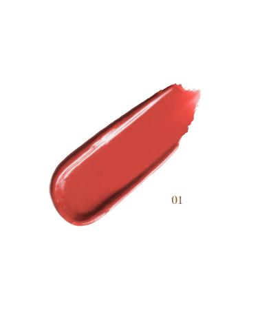 LACOMCHIR Moisturizing Shine Lipstick - Hydrating High Pigment Lip Makeup with Rose Oil - Cruelty-Free & Gluten-Free - Shade 01 - Buy Online on GoSupps.com