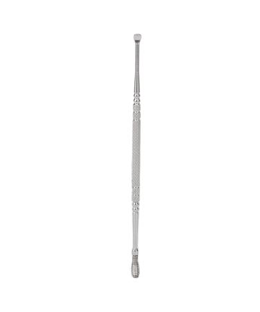 Earwax Curette Remover | Double Head Glossy Ear Spoon for Itching Relief at Home - Silver - Buy Online on GoSupps.com