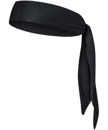 Yizhet 2 Piece Sports Headband for Men & Women | Moisture-Wicking Tennis Running & Yoga Headbands - Black & Red - Buy Online on GoSupps.com