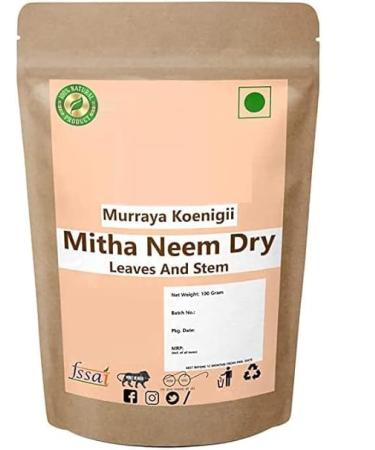 JEVR Mitha Neem Dry - Kadi Patta Dry - Kari Patta Dry - Kadipatta Dry - Karipatta Dry - Murraya Koenigii - 100g
