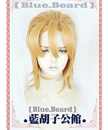 Wig for Anime Jojo'S Bizarre Adventure Golden Wind Pannacotta Fugo Short Blond Wig Heat Resistant Synthetic Hair Wig+ Free Wig Cap