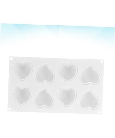 DECHOUS 3D Silicone Heart Mold Candy Making Molds Cake Mold Trays Silicone Cake Mold Silicone Soap Molds Heart Fondant Mold Candle Molds Cake Baking Moulds Chocolate Fudge White 29.5*3.5*17cm White - Buy Online on GoSupps.com