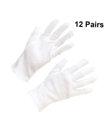 JECOMPRIS 12 Pairs Moisturizing Hand Gloves Cotton Protective Gloves Industrial Gloves Food Handling Glove Cosmetic Moisturizing Gloves Warm Gloves Cotton Gloves White Work Jersey M:22X9cm White - Buy Online on GoSupps.com