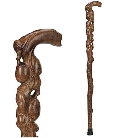 Walking Stick Cane Elderly crutches Solid wood walking stick Fine carving Implied auspicious Elderly supplies 90 cm long 4 styles Easy to tr Run forward - Buy Online on GoSupps.com