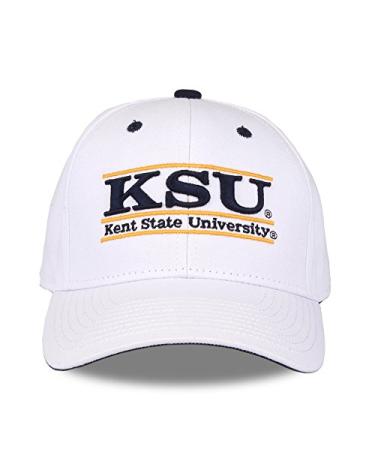 NCAA Kent State Golden Flashes Unisex NCAA The Game bar Design Hat, White, Adjustable