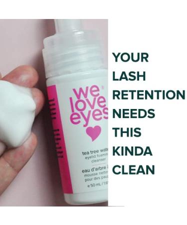 We Love Eyes Tea Tree Water Eyelid Cleanser - Oil-Free, Non-Irritating Formula for Eyelash Extension Home Care - Buy Online on GoSupps.com