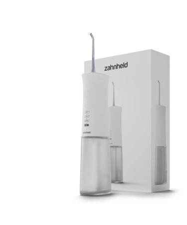 Zahnheld oral shower Aquadent |Wireless |For on the go and at home |Water Flosser |Promotes effective cleaning of interdental spaces3 programs white