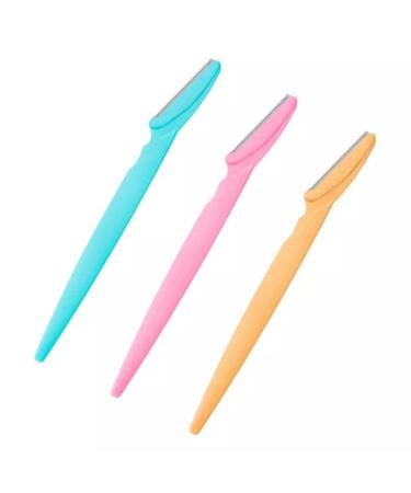 Ladies Eyebrow Razor Dermaplaning Painless Portable Facial Shaver Pack of 3