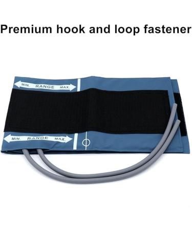 Universal NIBP Cuff for Large Adult 33-47cm Double Tube Reusable PU Replacement Blood Pressure Cuff No Connector. Large Adult Blue PU+Dual Tubes - Buy Online on GoSupps.com