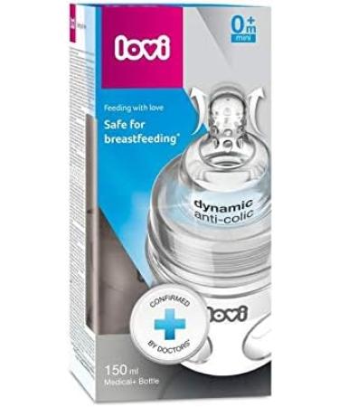 LOVI Anti-Colic Baby Feeding Bottle 150ml with Dynamic Teat | Super Air Vent System | Protects Sucking Reflex | Medically Tested - Buy Online on GoSupps.com