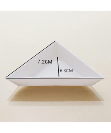 5pcs Plastic Triangle Rhinestone Nail Art Storage Box - Glitter Cup Holder Tray for Easy Organization | International Shipping Available - Buy Online on GoSupps.com