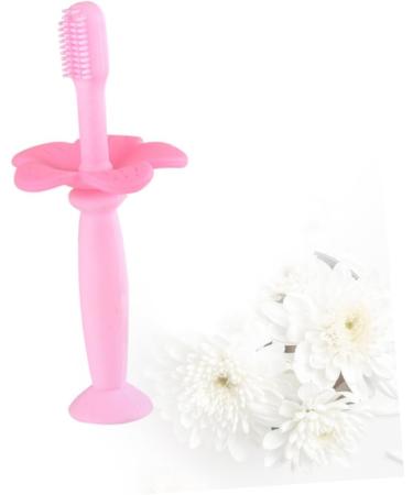 Beavorty Infant Toothbrush - Bristle Toothbrush for Kids Oral Care Baby Training Toothbrush Clean Sound Wall Pink 1 Piece Pack - Buy Online on GoSupps.com