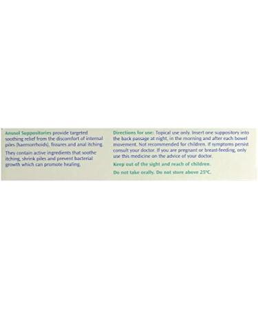 Mc Neil 2 X Anusol Suppositories 24 - Triple Action Relief for Hemorrhoids - Buy Online on GoSupps.com