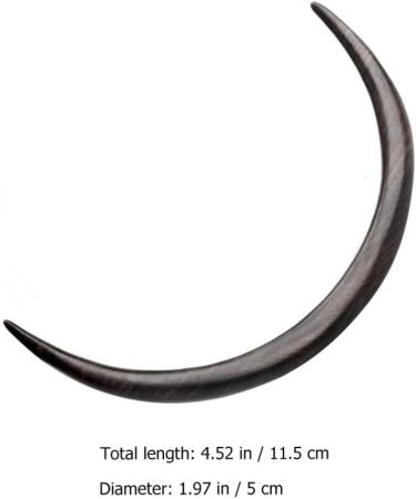 LALAFINA Moon Wooden Hairpin Gothic Hair Accessories Moon Headpiece Jaw Trainer Hair Deyer Wood Decor Ear Piercing Kit Vintage Hair Sticks Moon Hair Fork Women's Girl Ball Head - Buy Online on GoSupps.com