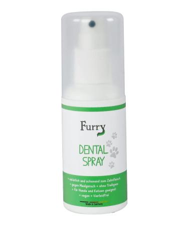 Furry Dental spray for dogs also for cats against mole smell 100ml supports dental care prevents tartar for fresh breath without drift gas vegan with aloe vera made in germany - Buy Online on GoSupps.com