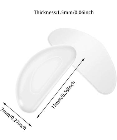 Buy 5x D Shape Silicone Eyeglass Nose Pads Non-Slip Soft Silicone Comfortable & Durable White Color for All Glasses - Buy Online on GoSupps.com