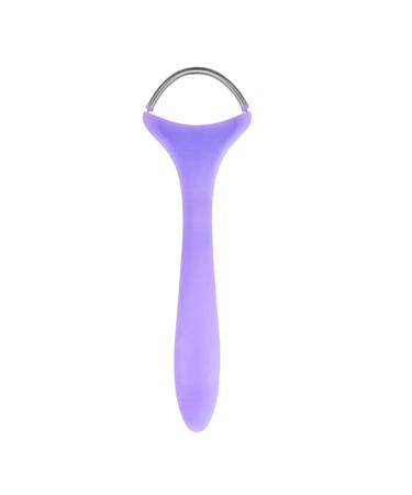Facial Hair Remover Feather Chin Epilator Tool Multifunctional Portable Facial Hair Remover for Lip Neck Eyebrows Nose and Back Purple