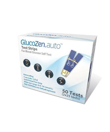 GlucoZen 50x BLOOD GLUCOSE TEST STRIPS *NHS LISTED PRODUCT*