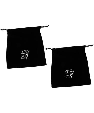 Didiseaon 10 Pcs Velvet Bag Travel Makeup Bag Hair Dryer Bag Hair Dryer Storage Hairdryer Bag Black Flannel 30.00X26.00X0.50CMx5pcs Blackx5pcs - Buy Online on GoSupps.com
