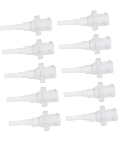 TOBBOMEY 10pcs Disposable Ear Cleaning Tips for Ear Irrigator Compatible Wash Accessories for Adults Smooth Surface Design for Safe Canal Cleaning - Buy Online on GoSupps.com