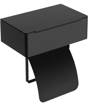 2 Toilet Paper and Wipes Holder | Stainless Steel Polished Modern Roll Tissue Holder | Flushable Wet Wipe Dispenser for Washroom Kitchen Riastvy 2 Pcs Black - Buy Online on GoSupps.com