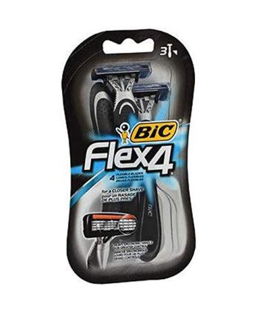 Bic Bic Flex 4 Disposable Shavers, 3 each (Pack of 2)
