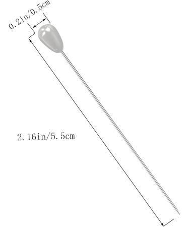 100 Teardrop Pearl Corsage Pins for DIY Jewelry & Wedding Decor - 2 Inch - Buy Online on GoSupps.com