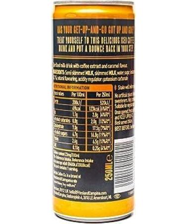 Barista Coffee Co. Caramel Latte - 250ml (Pack of 12) | Creamy and Indulgent Ready-to-Drink Caramel Latte |Ready-to-Drink | Versatile Enjoyment - Buy Online on GoSupps.com
