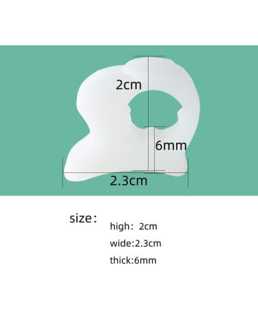 Gel Toe Separators for Overlapping Toes & Bunions | Big Toe Alignment Corrector & Spacer - White - Buy Online on GoSupps.com