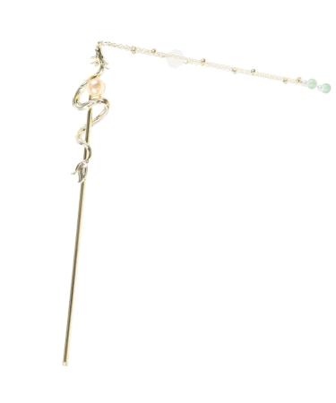 FRCOLOR Zodiac Dragon Hairpin Hair Pins Hemfu Hair Rod Chignon Hair Pin Hair Sticks for Long Hair Women Hair Pin Hair Bun Holder Chopsticks Vintage Miss Metal