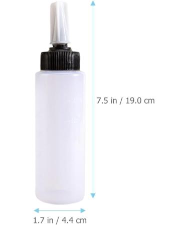 PRETYZOOM 4 pi ces Bouteilles Applicatrices pour Coloration Cheveux Flacons Rechargeables Blanc Lot de Faciles Presser et tanches pour Shampooing Teinture et Soins Capillaires Domicile - Buy Online on GoSupps.com