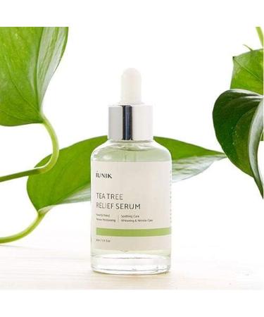  IUNIK IUNIK Tea Tree Relief Serum Soothing serum with natural ingredients (tea tree Centella asiatica and 6 sprouted seed extracts) 50 ml - Buy Online on GoSupps.com