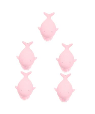 FOMIYES 5pcs Silicone Brush Baby Shampoo Cleaning Tools Silicone Cleaning Brush Hair Washing Brush Shower Body Scrubbers Baby Exfoliating Brush Hair Grooming Tools Kids Head Brushes Man
