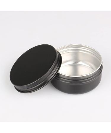 Zeoabsy 10 Pieces 50ml Matte Black Aluminum Empty Jars - Round Doses with Screw Cap for International Shipping - Buy Online on GoSupps.com