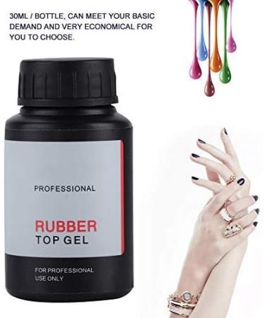 30ml Rubber Base Gel Nail Art Top Coat - Long Lasting UV Gel Polish for DIY Manicure - Buy Online on GoSupps.com