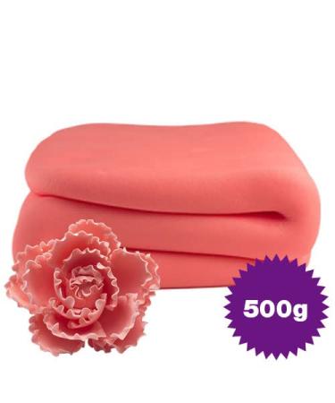 Buy Decorative Magic24 Professional Flower Paste 500g - Edible Sugar Paste in 11 Colors for Perfect Flowers & Decorations - Coral Red - Buy Online on GoSupps.com