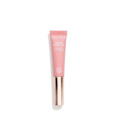 Gosh Cream Blush Matte Blush-Up I Liquid Blush For a matt fresh finish I silky creme blush with built-in sponge for on the way in perfume-free allergy-certified & vegan i 002 dusty rose