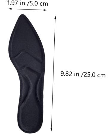 NOLITOY High Heel Insoles - Arch Support Sweat Absorbent Shoe Inserts for Women | Comfortable Height Increasing Pads for Pointed Shoes - Buy Online on GoSupps.com