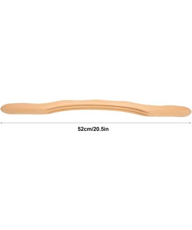 Massage Stick Roller - Ergonomic 3-Slots Wave Handle Wood Scratching Stick for Abdomen & Waist | International Shipping - Buy Online on GoSupps.com