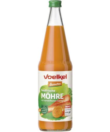 Voelkel Jus de carottes bio 100 % jus direct (2 x 700 ml) 1.4 l (Lot de 1)