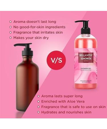 Luxury Women's Body Wash - Refreshing Shower Gel for Deep Cleansing & Moisturizing - 500ml - Softer Smoother Skin - International Shipping Available - Buy Online on GoSupps.com