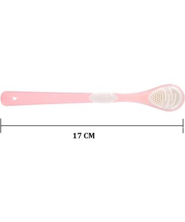 Suicra Double-Page Tongue Cleaner Toothbrush - Silicone Oral Care Tool for Fresh Breath (Pink) | International Shipping - Buy Online on GoSupps.com